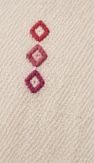 Ivory Crimson Handwoven Cotton Dupatta view 5