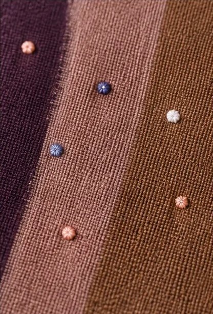Vintage Mocha Colourblock Cotton Dupatta view 2