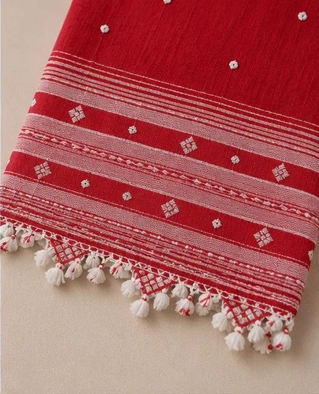 crimson-red-handwoven-cotton-dupatta
