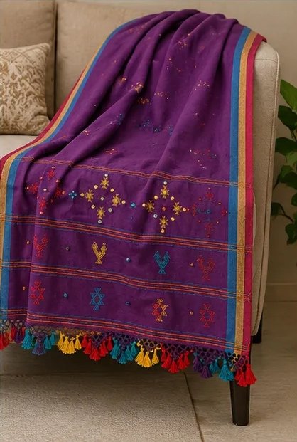 Royal Orchid Cotton Dupatta