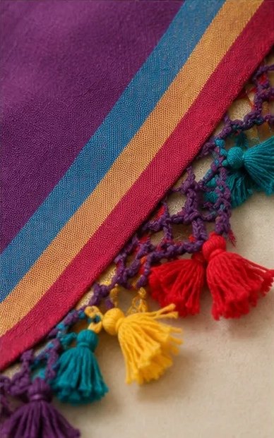 Royal Orchid Cotton Dupatta view 2