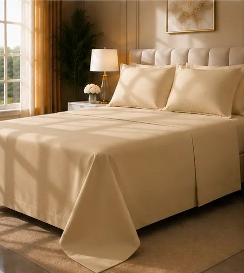 400 TC Premium Gold/Beige Bedsheet