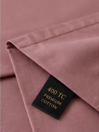 400 TC Premium Mauve/Dusty Pink Bedsheet view 3