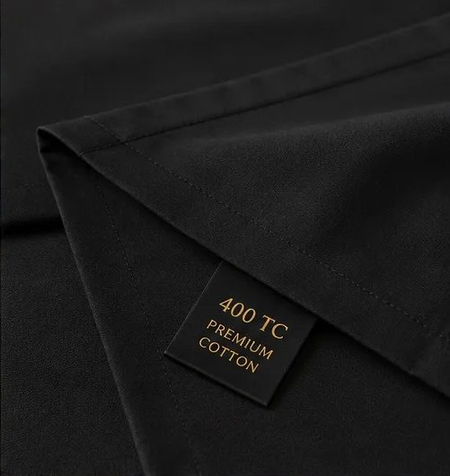 400 TC Premium Black Bedsheet view 3